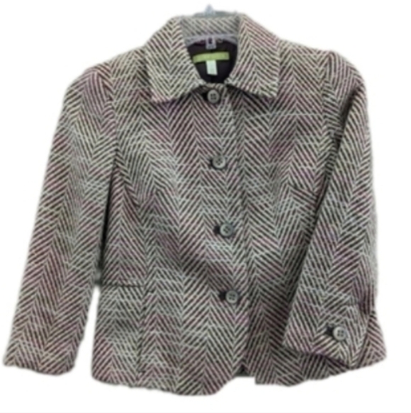 Sigrid Olsen short Multi-color tweed jacket size 2 Versatile - Picture 2 of 10